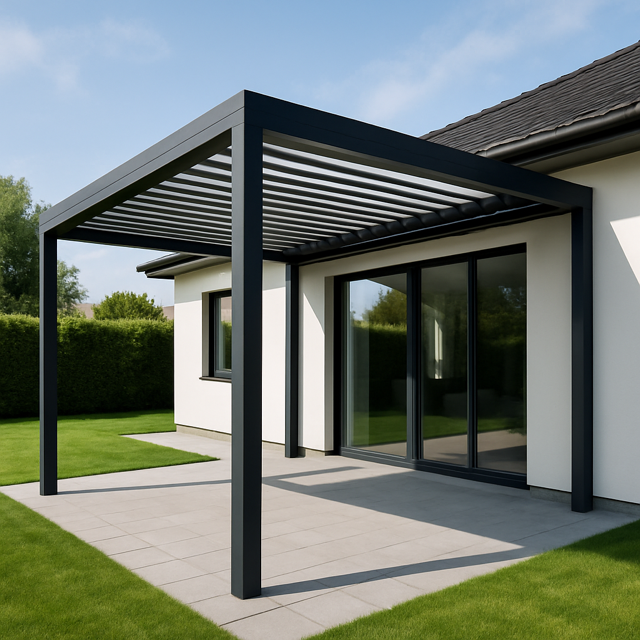Modern patio cover